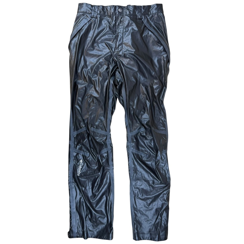 Columbia M Rain Pants Titanium OutDry Black Waterproof Hiking Shell